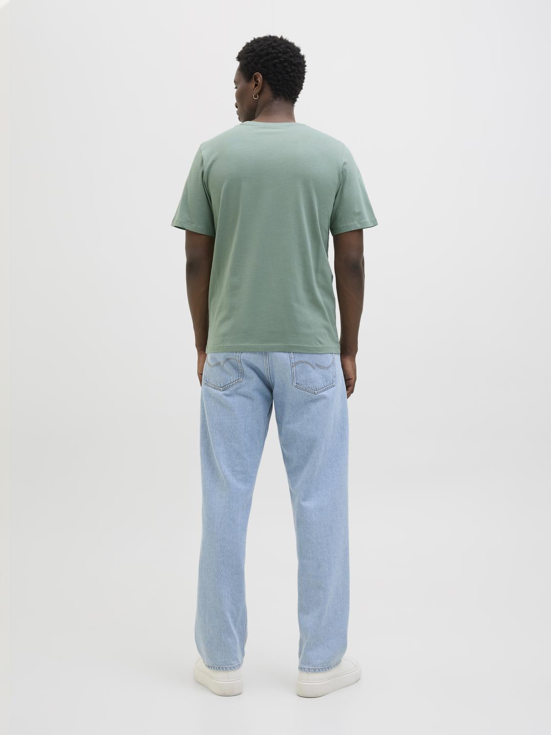 T-shirt JJHAWAII Jack&Jones Iceberg Green 5