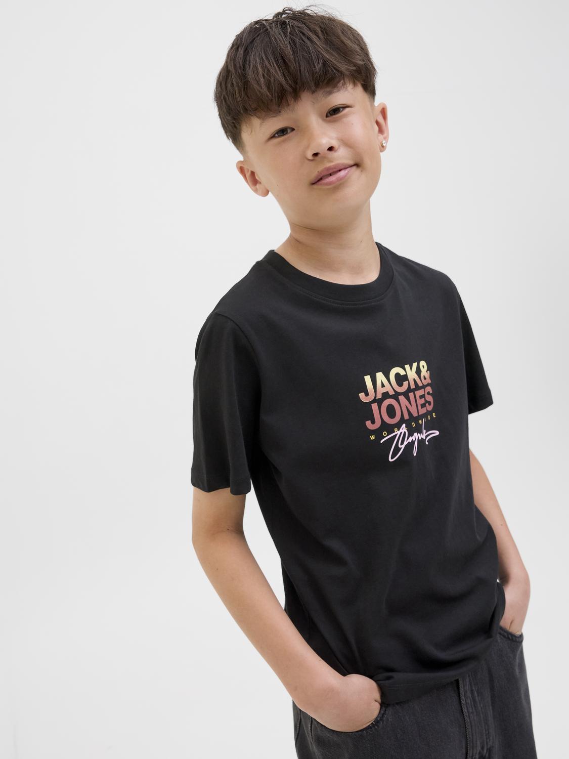 T-shirt JORCANGGU Jack&Jones Júnior Black 1