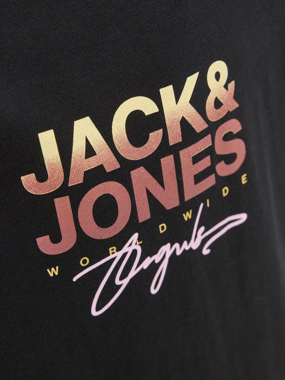 T-shirt JORCANGGU Jack&Jones Júnior Black 2