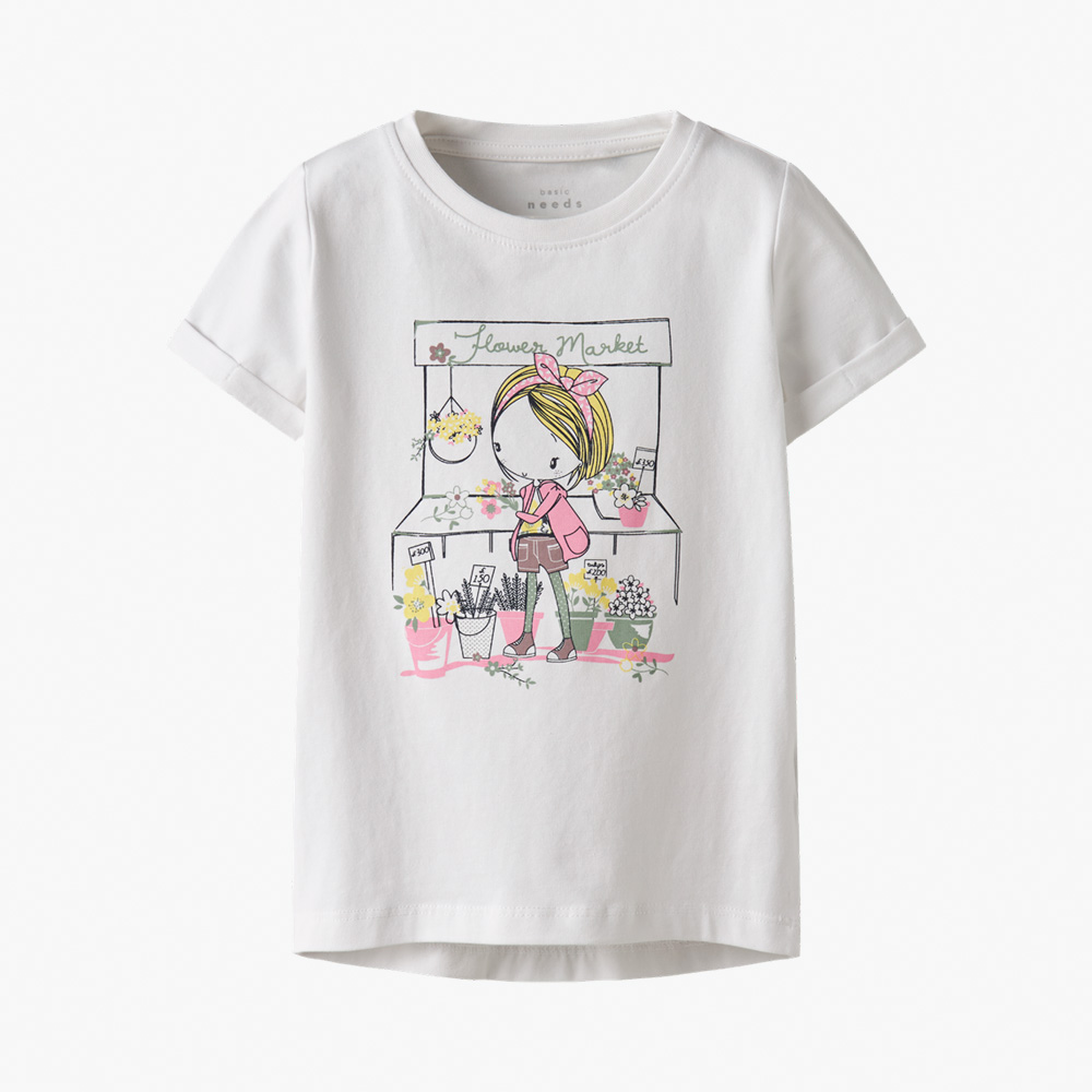 T-shirt NMMVIX Name It Bright White 0