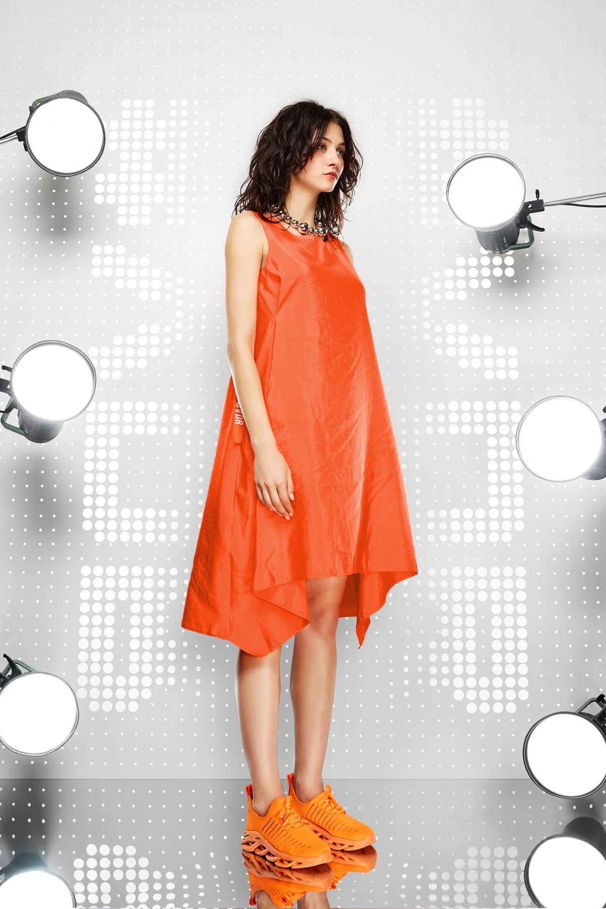 Vestido 15419 VDR Orange 1