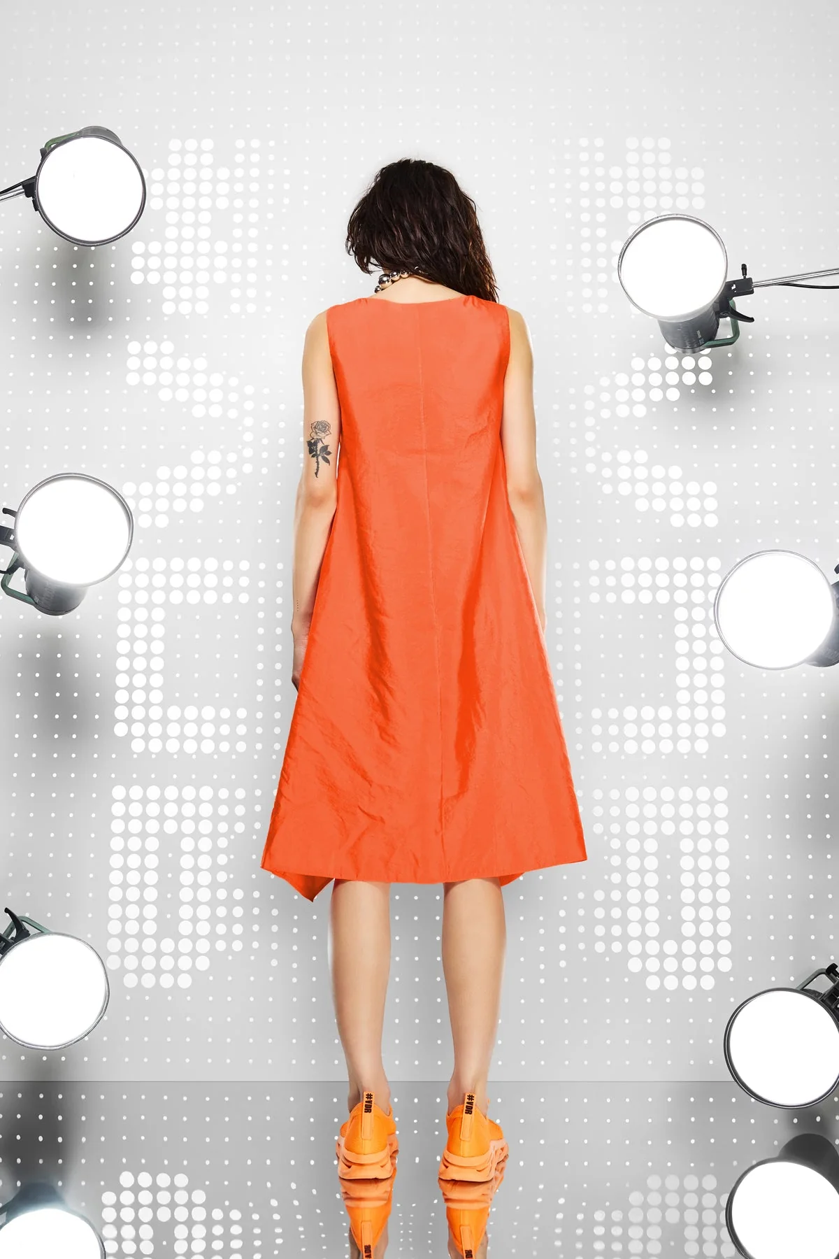 Vestido 15419 VDR Orange 2