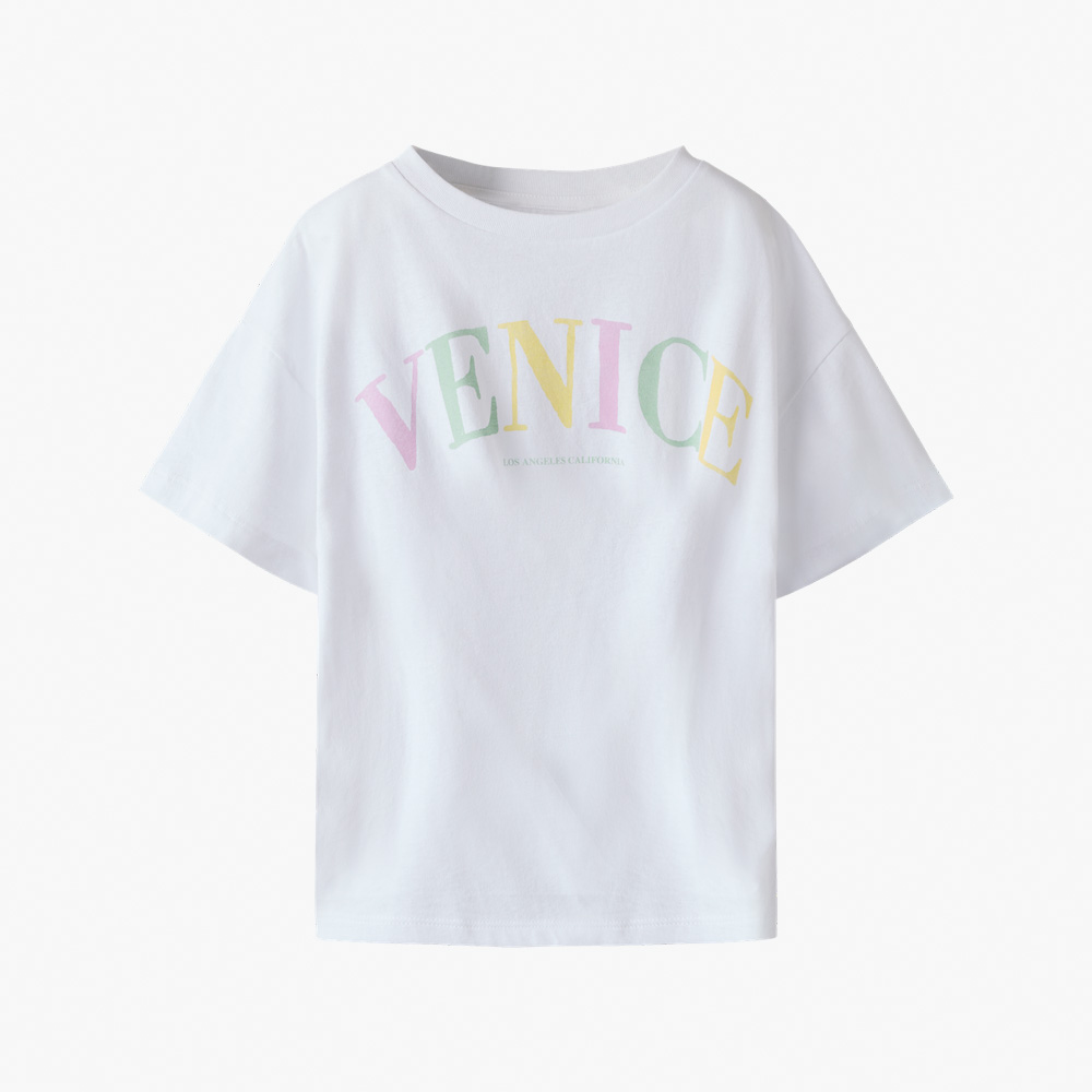 T-shirt NKFFIE Name It White Venice 1