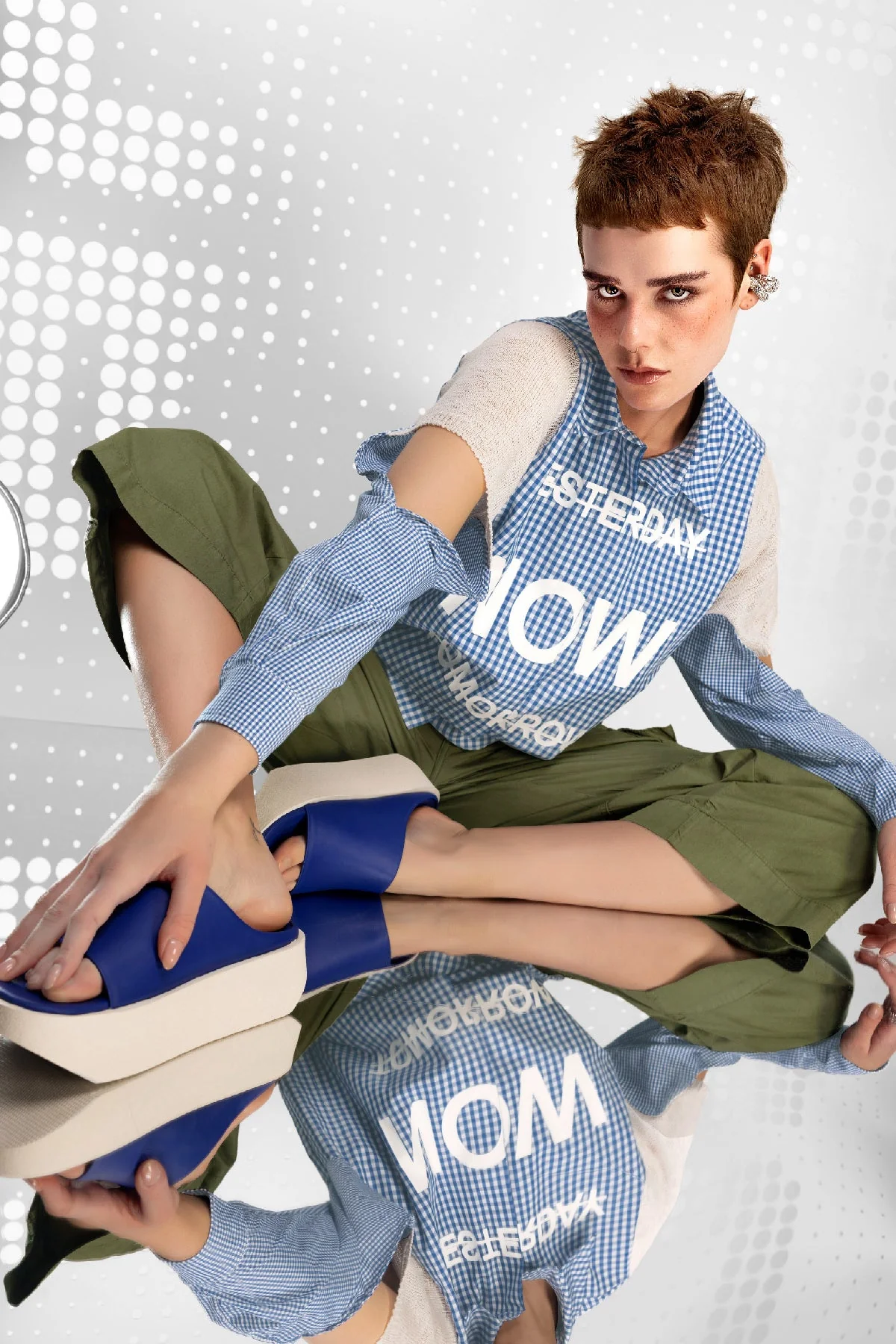 Camisa 15080 VDR Indigo Bianco 0