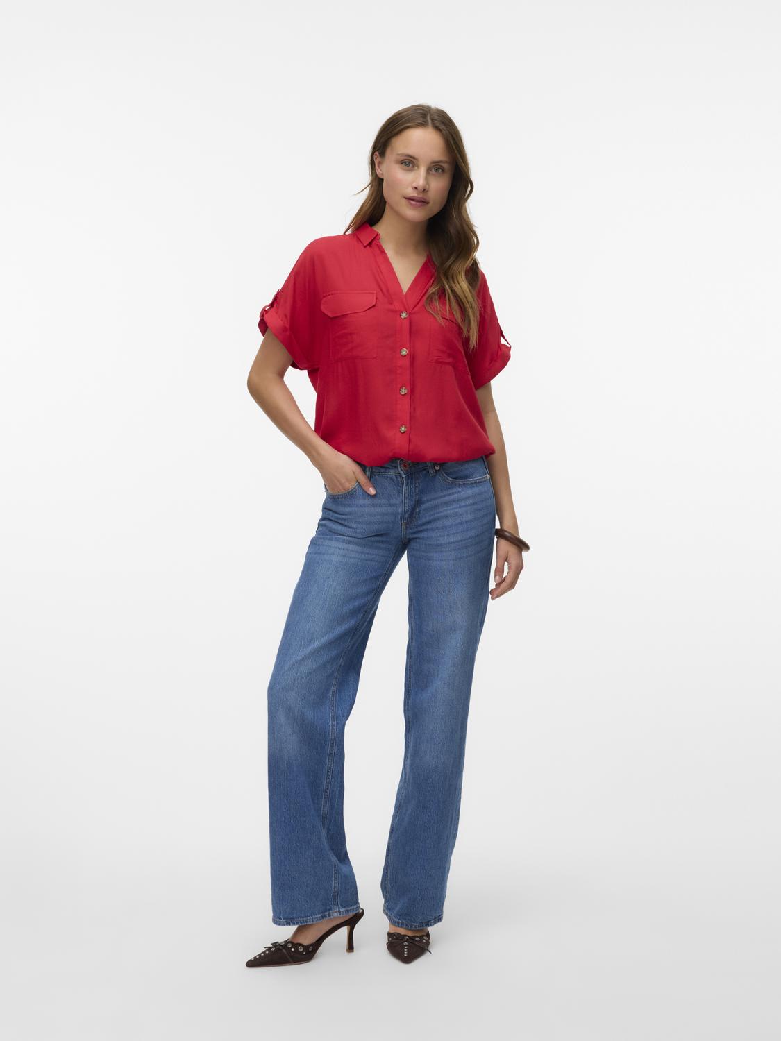 Camisa VMBUMPY Veromoda Red 1