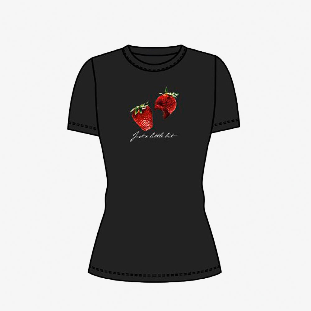T-shirt JXGIGI JJXX Black Strawberry 1