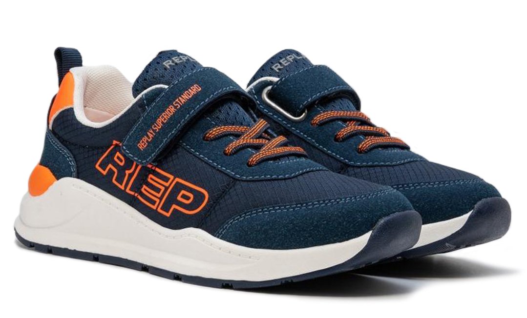 Sapatilha TYPE 4 BOY Replay Navy Fluo 1