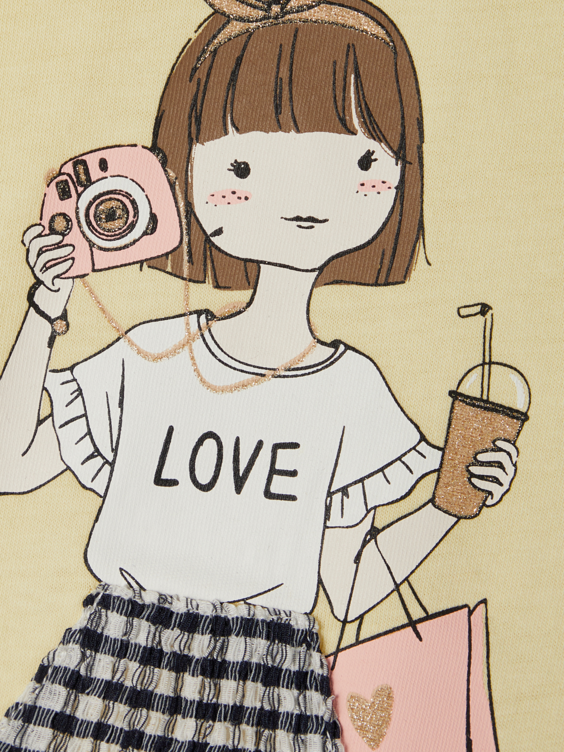 T-shirt NMFDELIAH Name It Double Cream 1