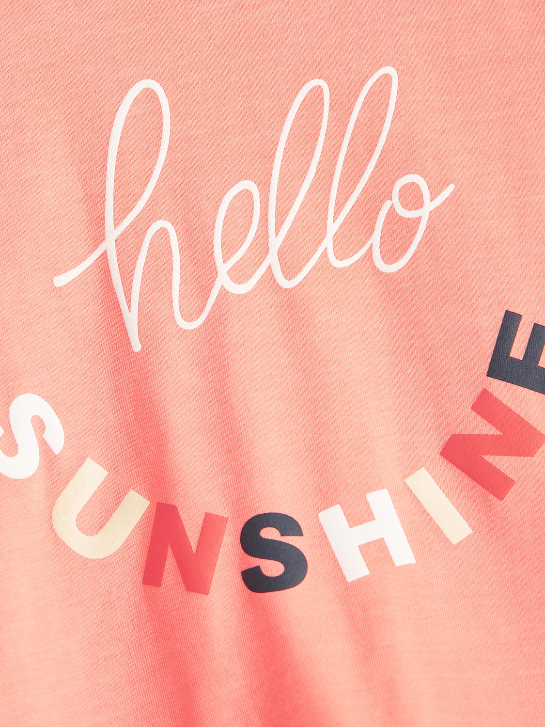 T-shirt NMFDINA Name It Fiery Coral 1