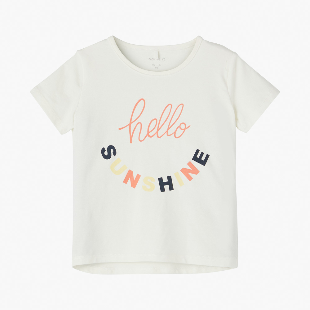 T-shirt NMFDIVA Name It White Alyssum 0