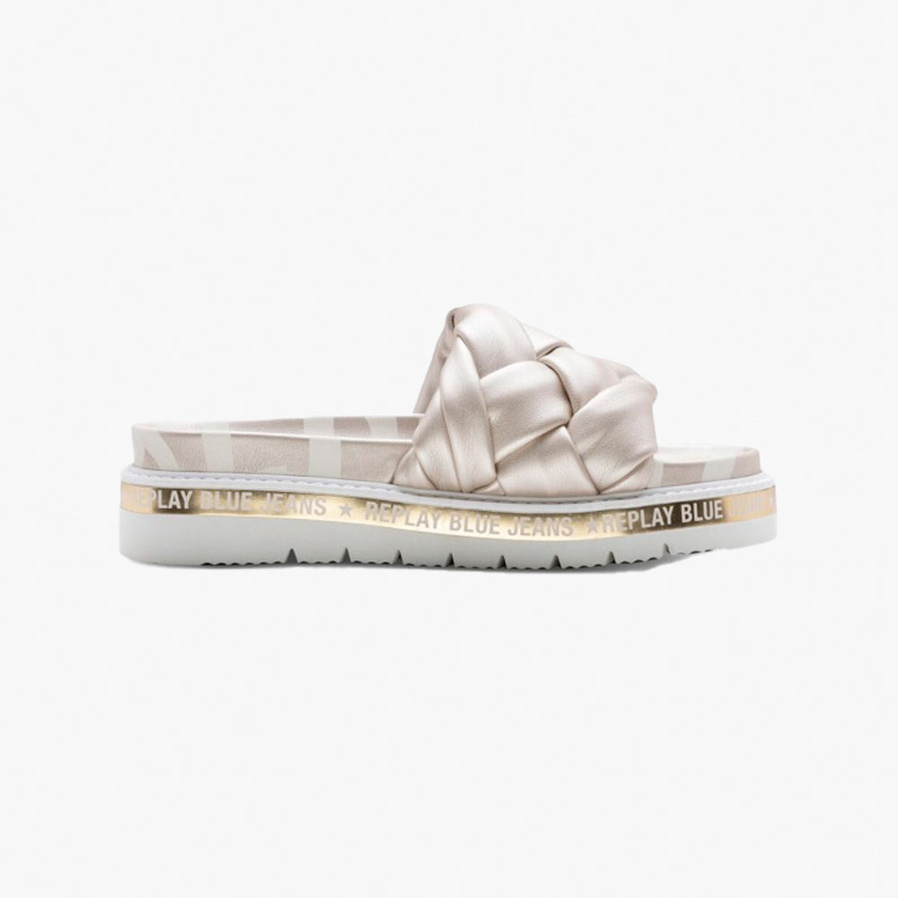 Chinelo MUDDY BRAID Replay Platin 0