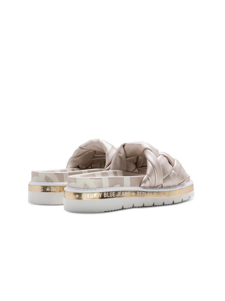 Chinelo MUDDY BRAID Replay Platin 1