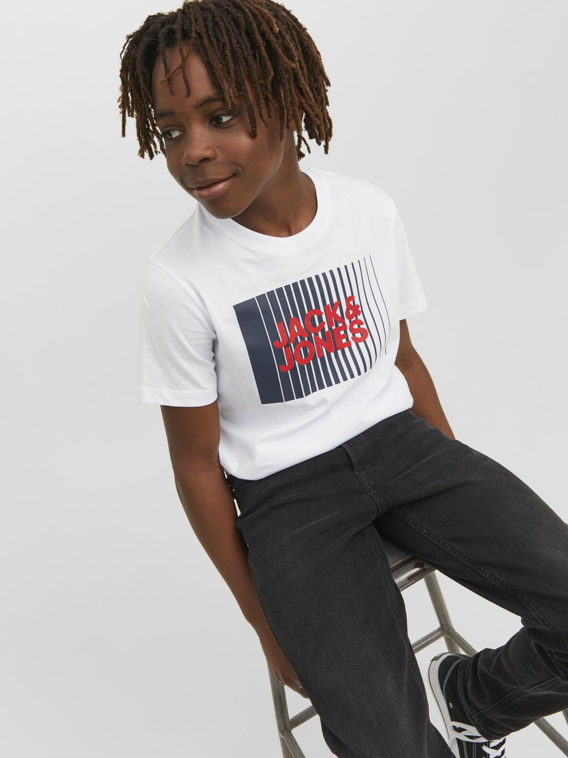 T-shirt JJECORP Jack&Jones Mini White 3
