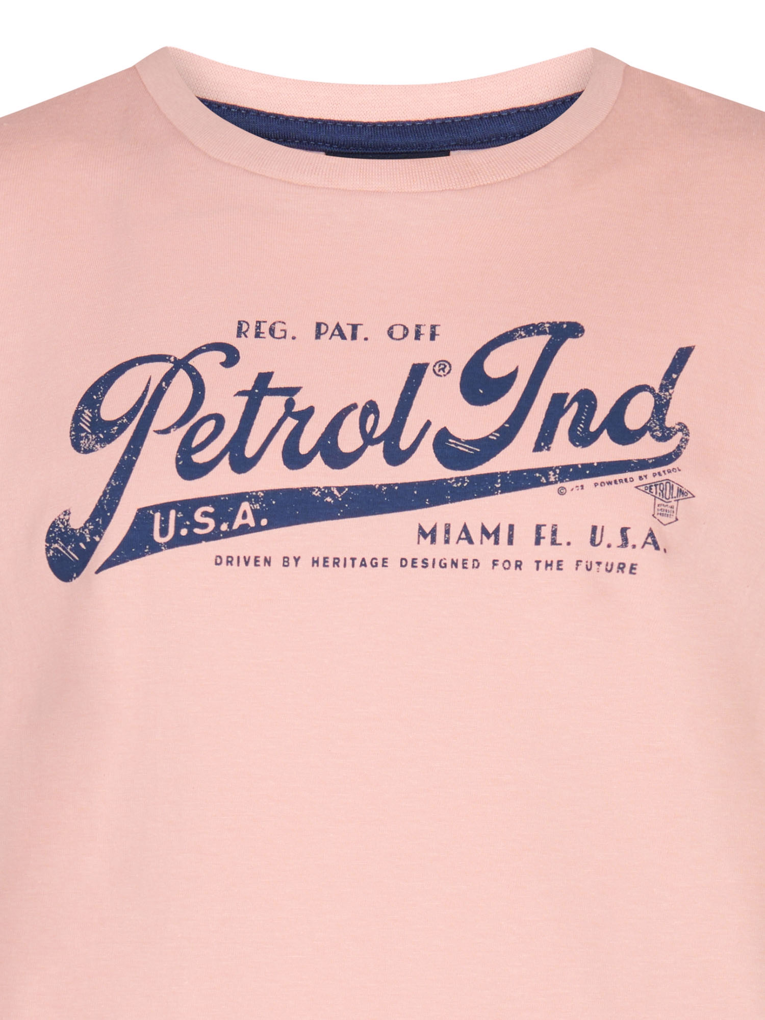 T-shirt TRS128 Petrol Dusty Peach 1