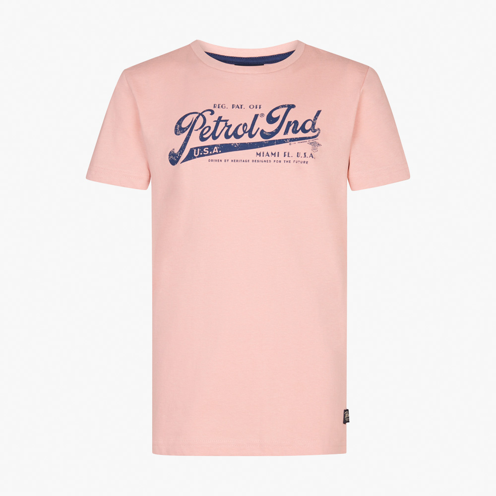 T-shirt TRS128 Petrol Dusty Peach 0