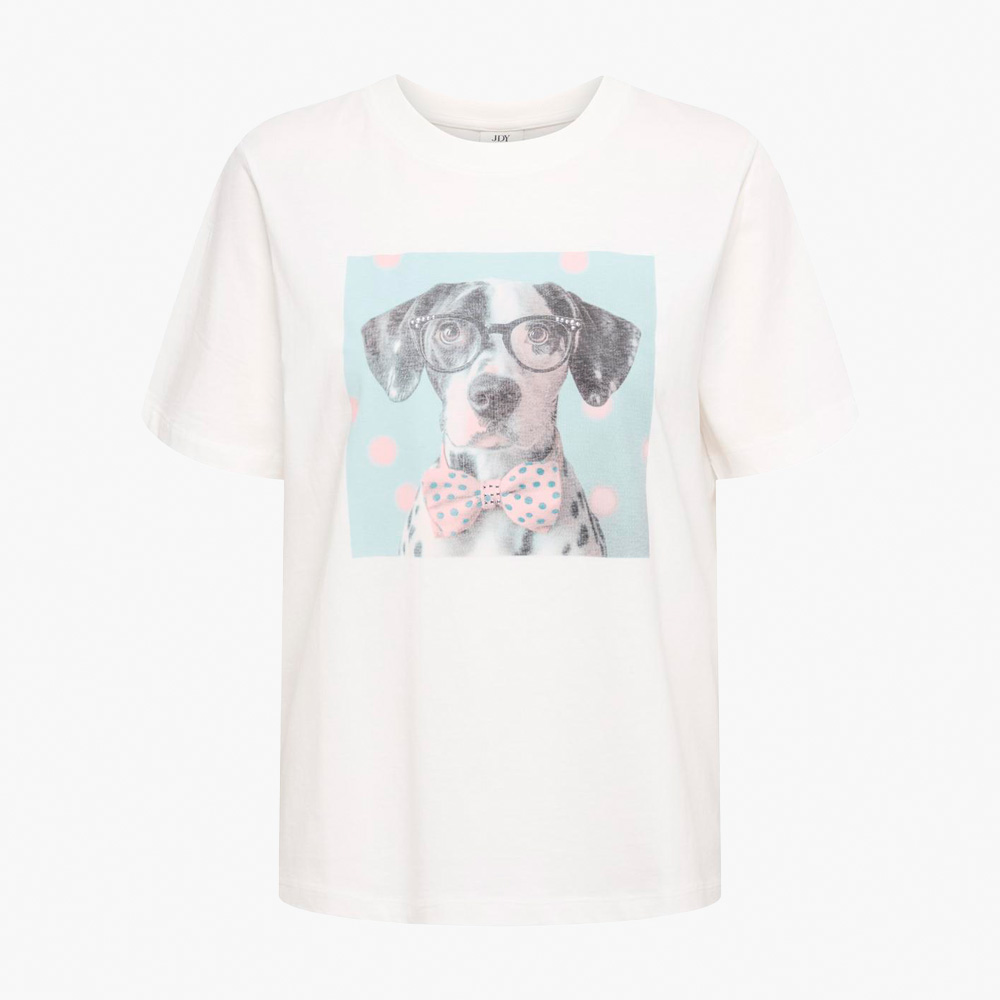 T-shirt JDYPISA JDY Clould Dancer Dog Butterfly 0