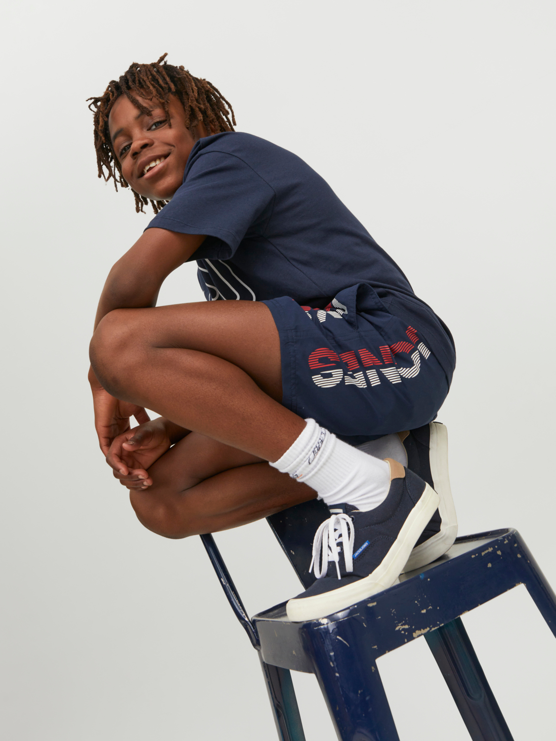 Calções JPSTFIJI Jack&Jones Júnior Navy Blazer 3