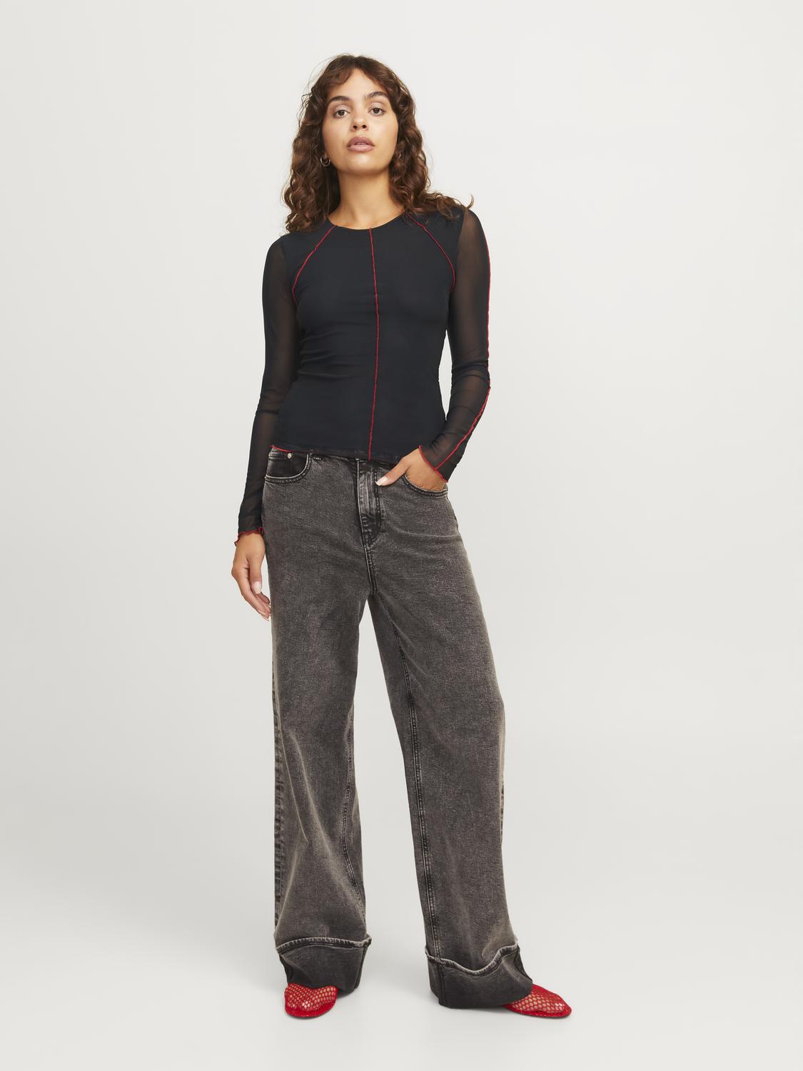 Top JXBEE JJXX Black Red 1