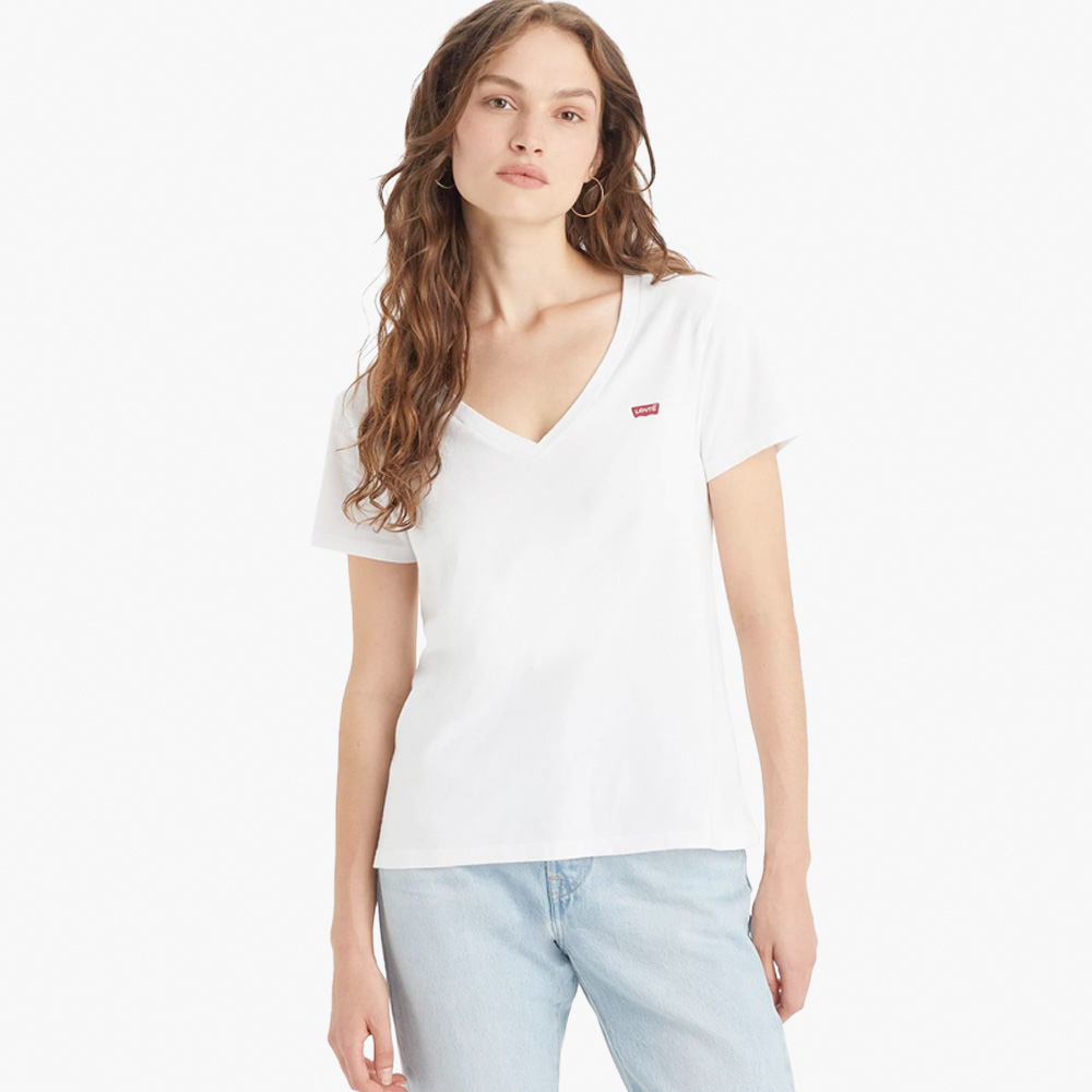 T-shirt PERFECT V-NECK Levi's White 4