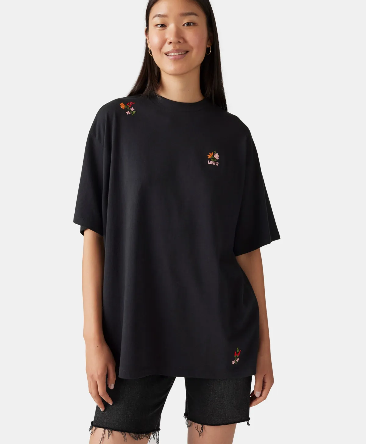 T-shirt GRAPHIC SHORT Levi's Flower Anthracite 2