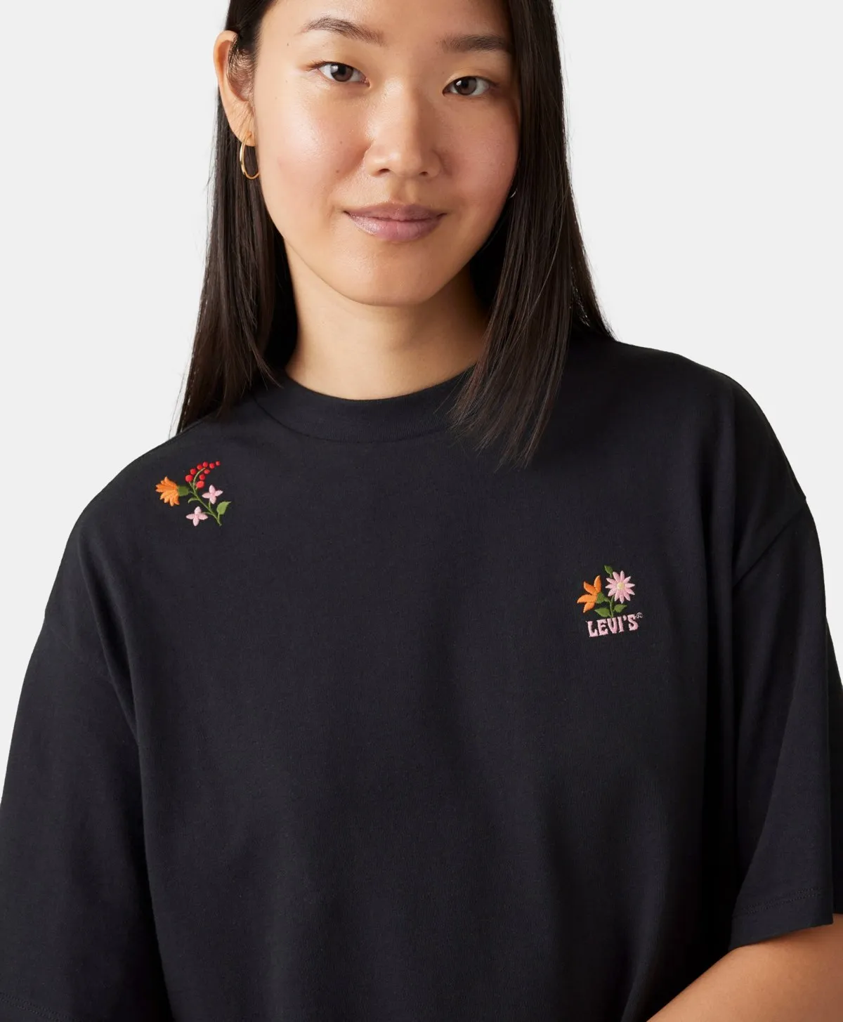 T-shirt GRAPHIC SHORT Levi's Flower Anthracite 0