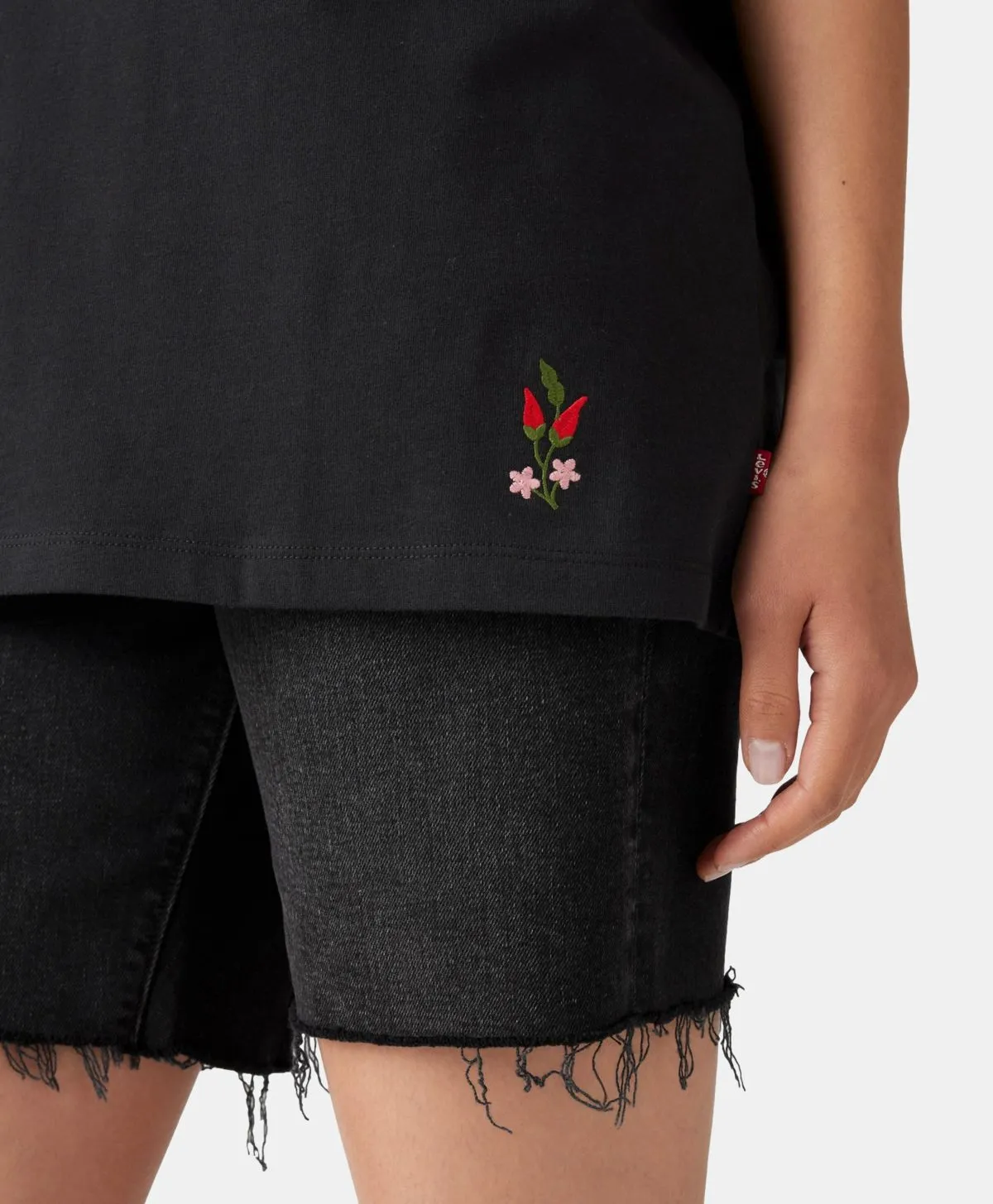 T-shirt GRAPHIC SHORT Levi's Flower Anthracite 1