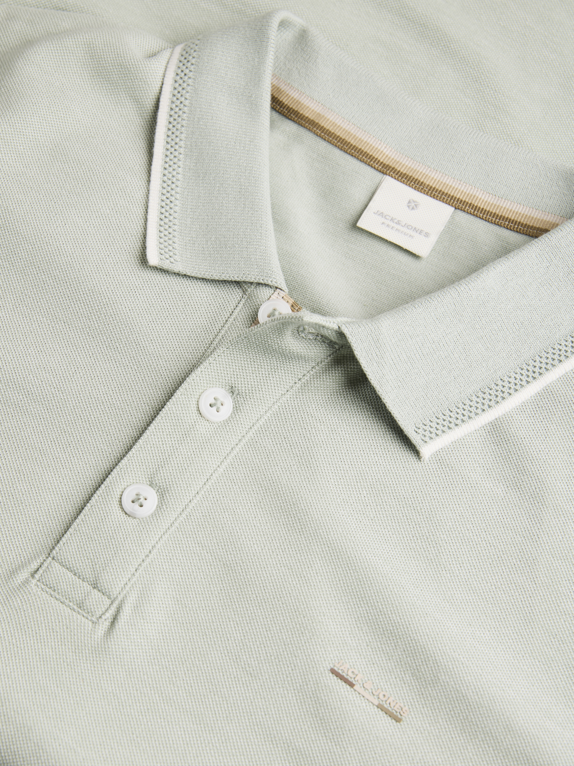 Pólo JPRALVES Jack&Jones Aqua Gray 2