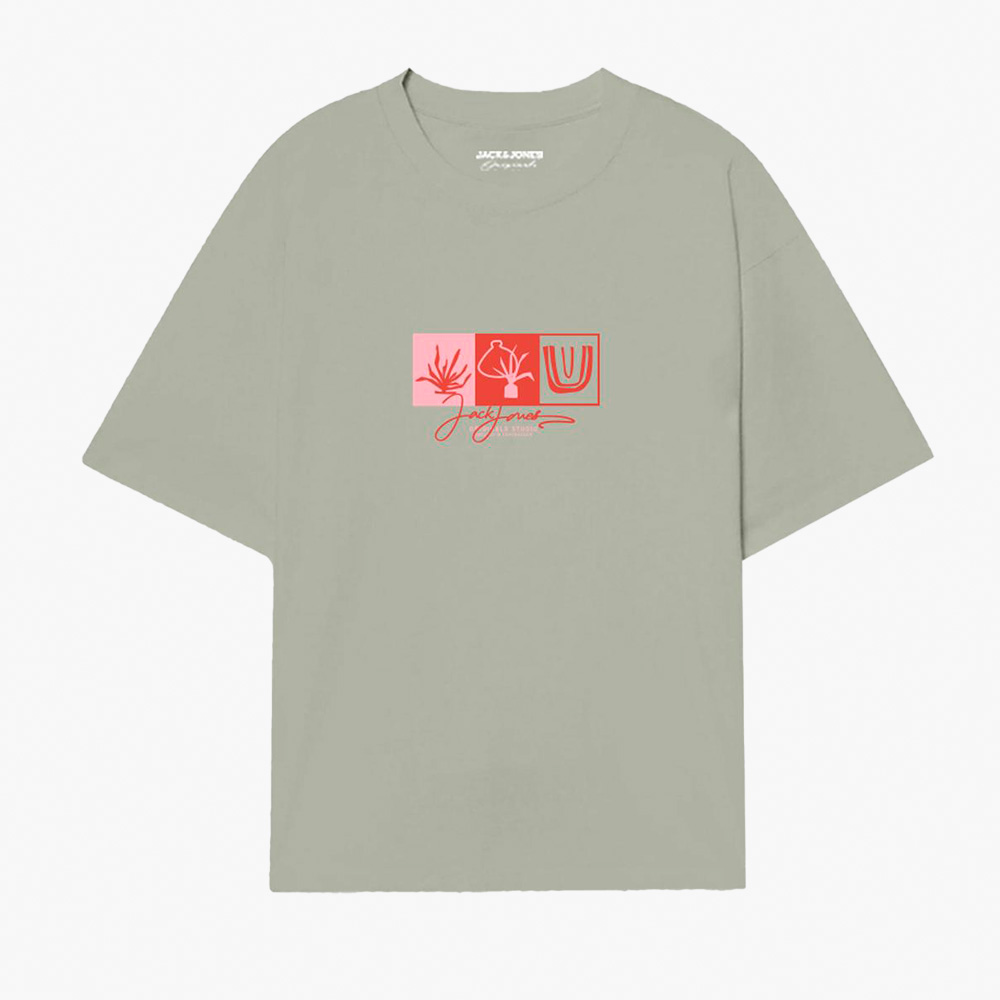 T-shirt JORCANGGU Jack&Jones Júnior Celadon Tint 0