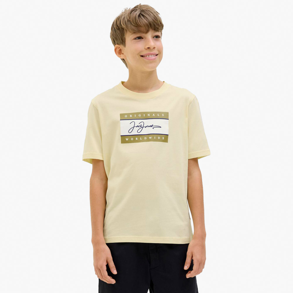 T-shirt JORFREDERIKSBERG Jack&Jones Júnior Double Cream 0