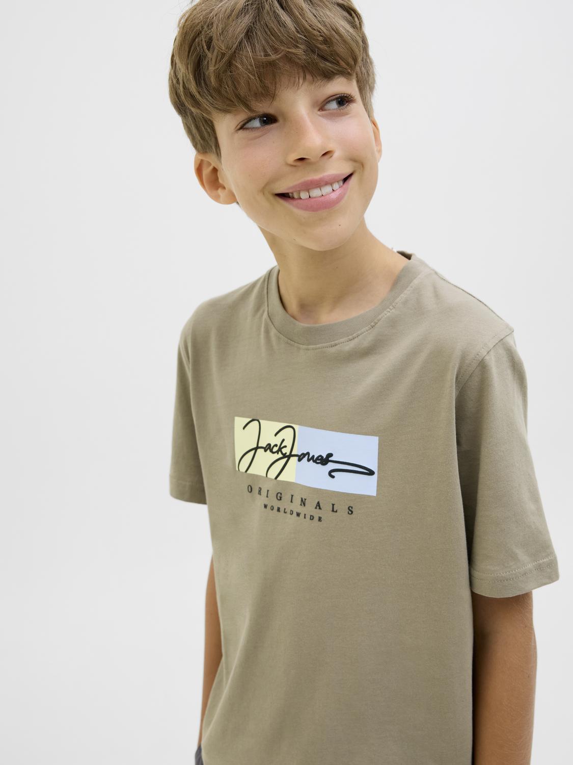 T-shirt JORFREDERIKSBERG Jack&Jones Júnior Silver Sage 1