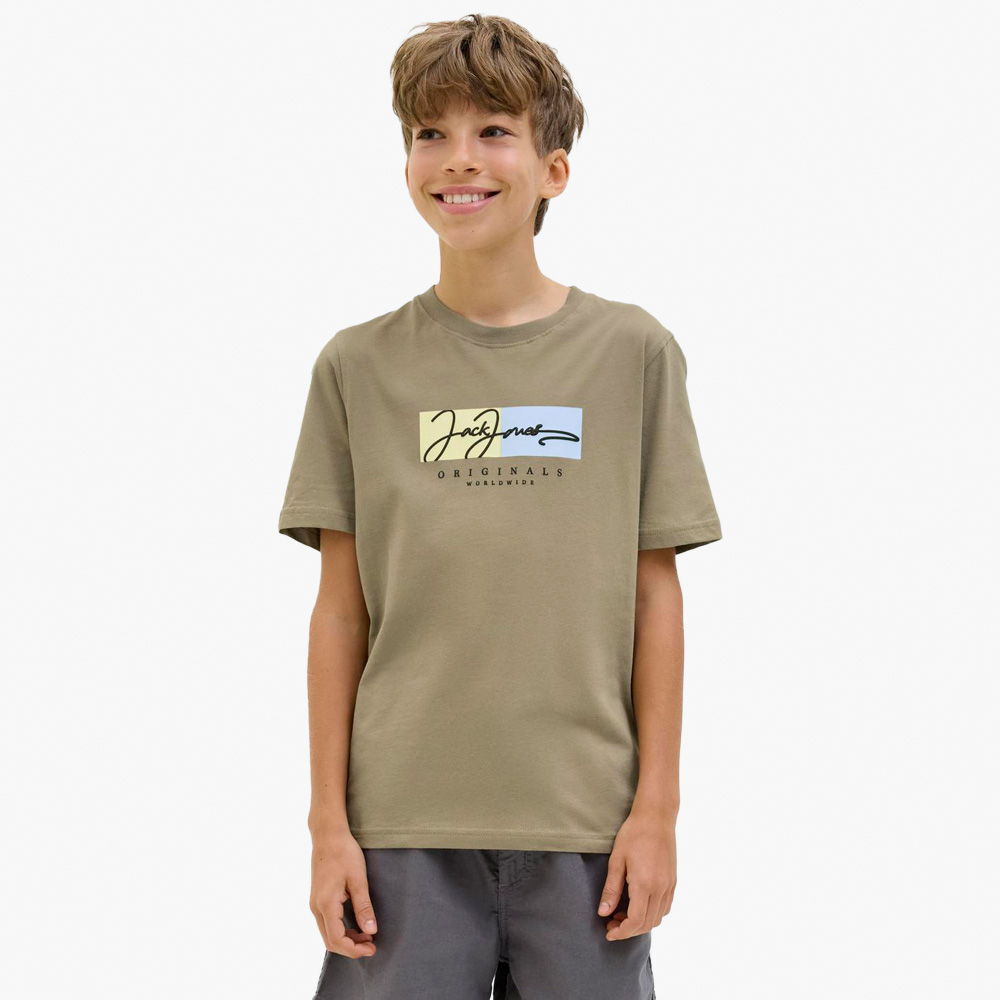T-shirt JORFREDERIKSBERG Jack&Jones Júnior Silver Sage 0