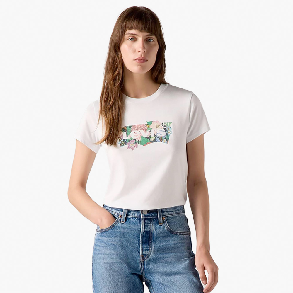 T-shirt PERFECT TEE Levi's Dahlia White 5
