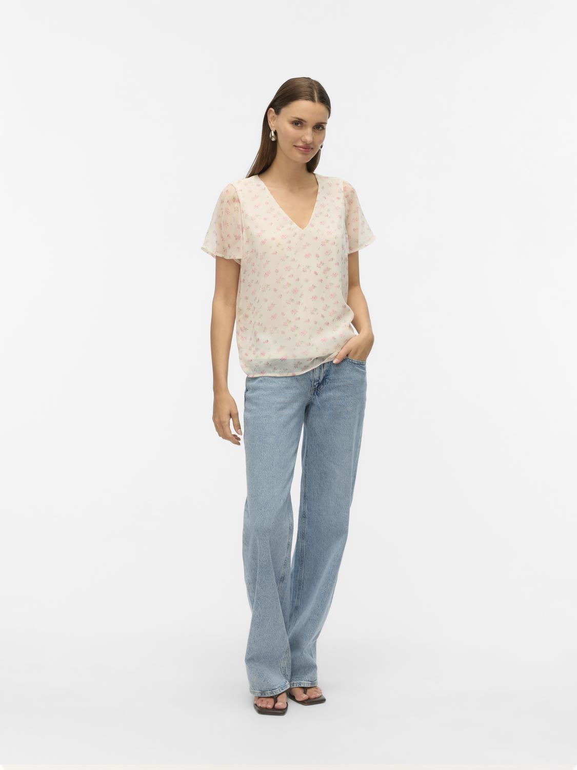 Top VMSMILLA Veromoda Bright White Josefine 2