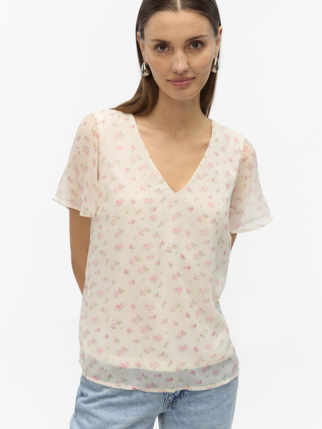 Top VMSMILLA Veromoda Bright White Josefine 1