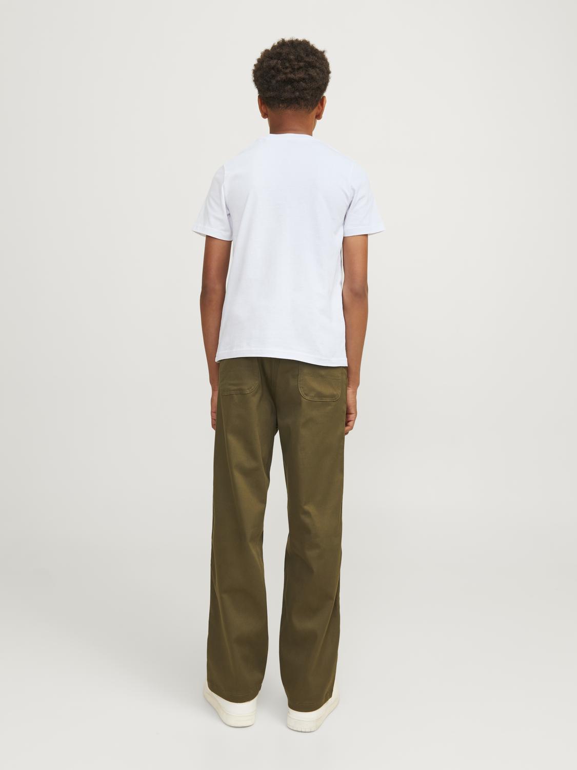 T-shirt JCOLOGAN Jack&Jones Júnior White 5