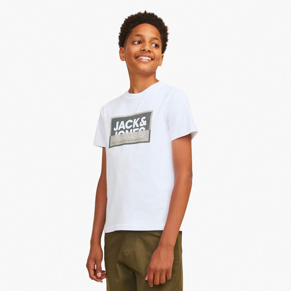 T-shirt JCOLOGAN Jack&Jones Júnior White 0
