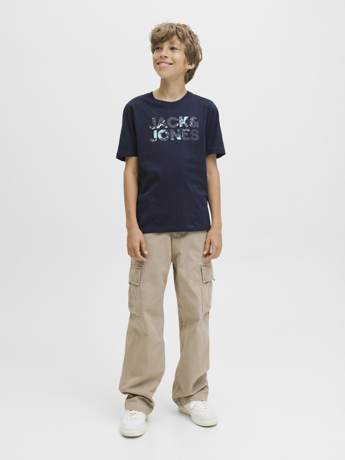 T-shirt JJEBRYAN Jack&Jones Júnior Sky Captain Splash 4