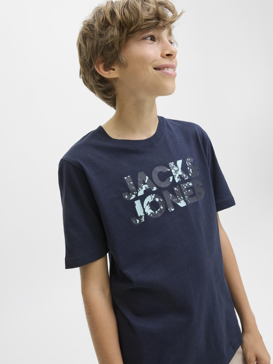 T-shirt JJEBRYAN Jack&Jones Júnior Sky Captain Splash 1