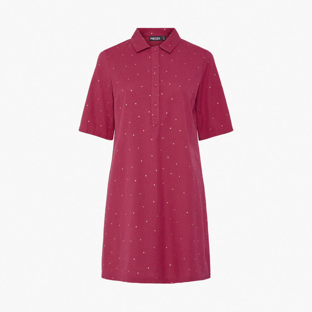 Vestido PCVILMA Pieces Cerise 0