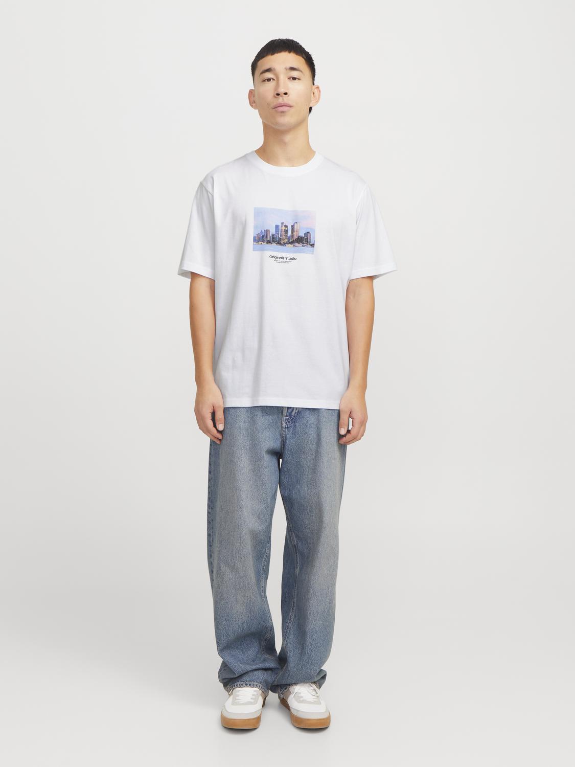 T-shirt JORVESTEBRO Jack&Jones White 4