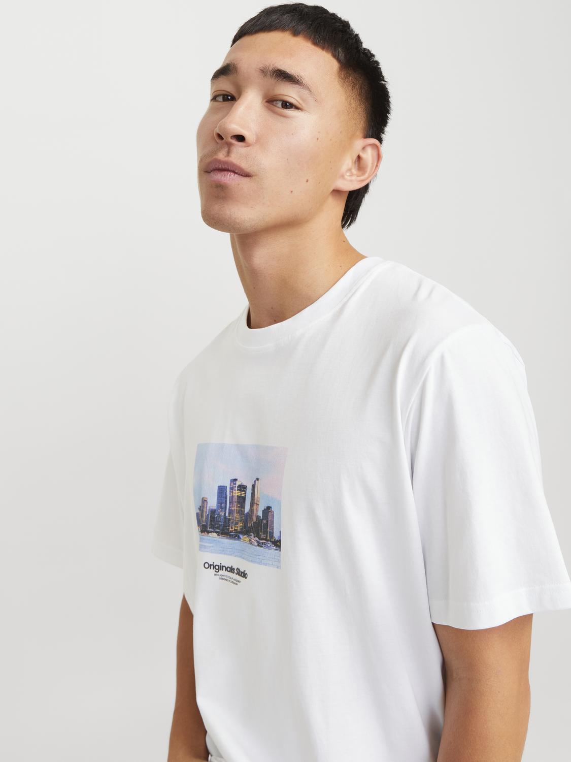 T-shirt JORVESTEBRO Jack&Jones White 1