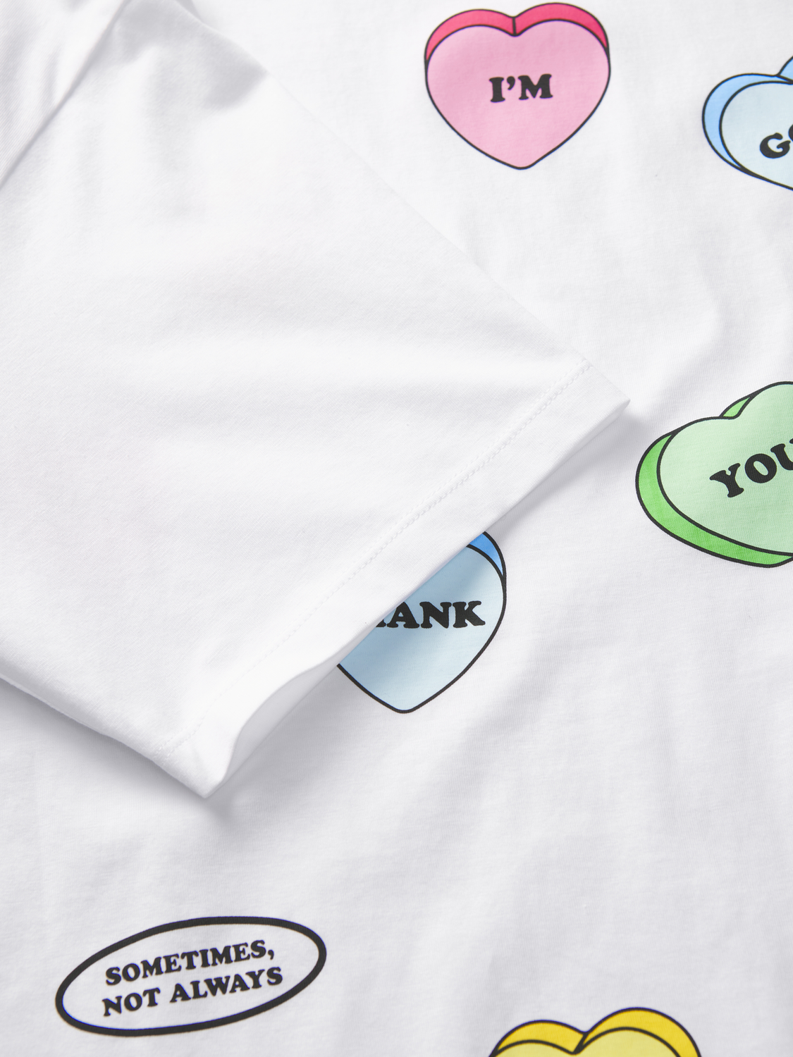 T-shirt JXFRIENDLY JJXX Bright White Hearts 1