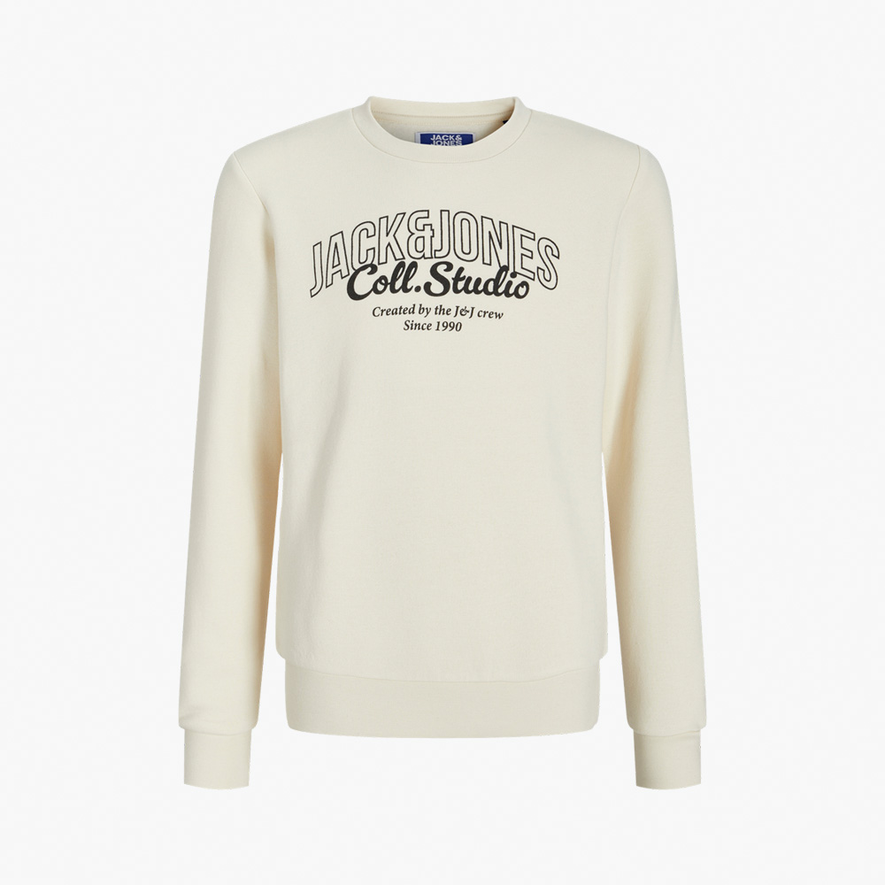 Sweatshirt JJMAKOTO Jack&Jones Júnior Antique White 0