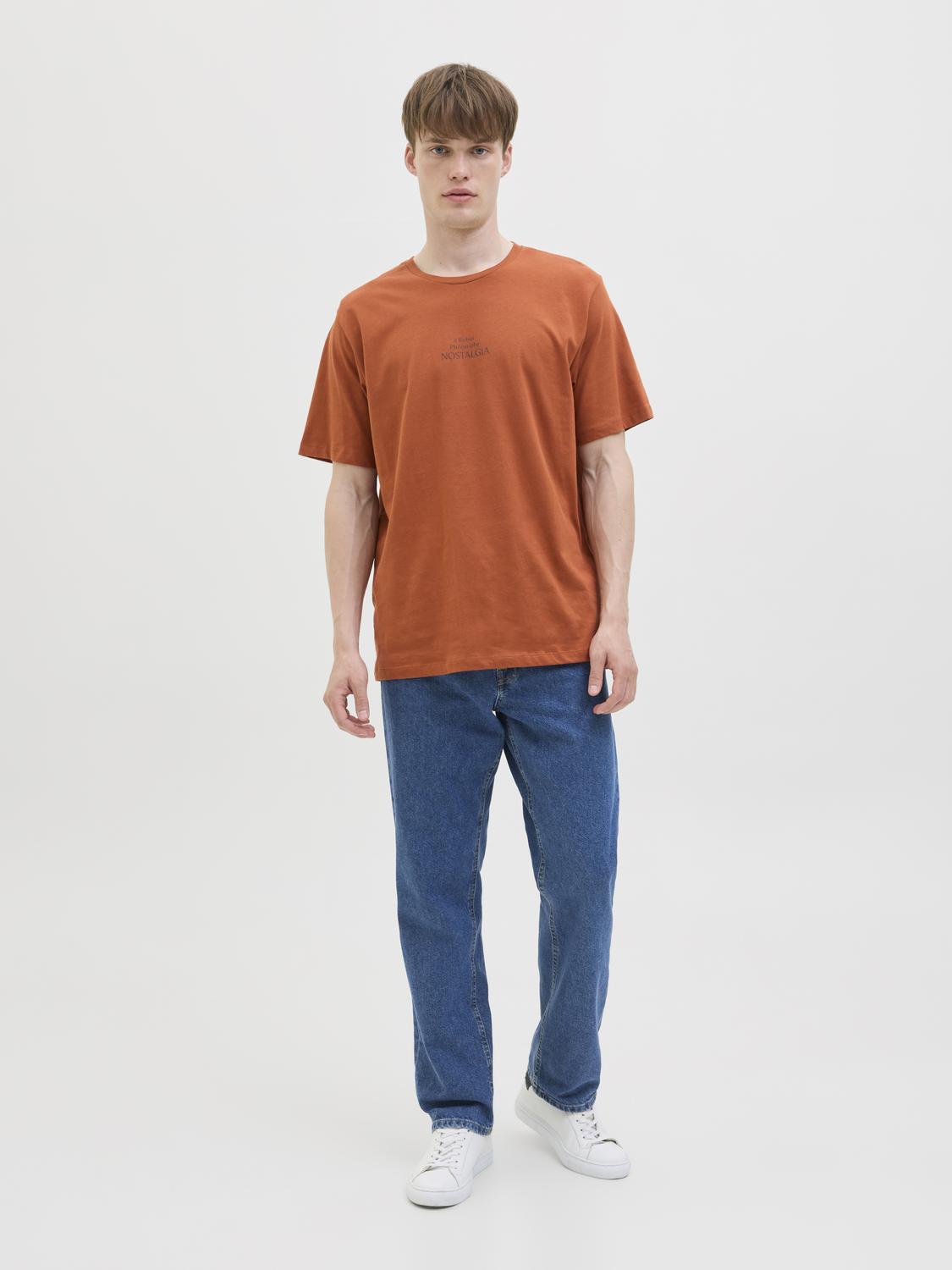 T-shirt JREBMALTE Jack&Jones Bombay Brown 4