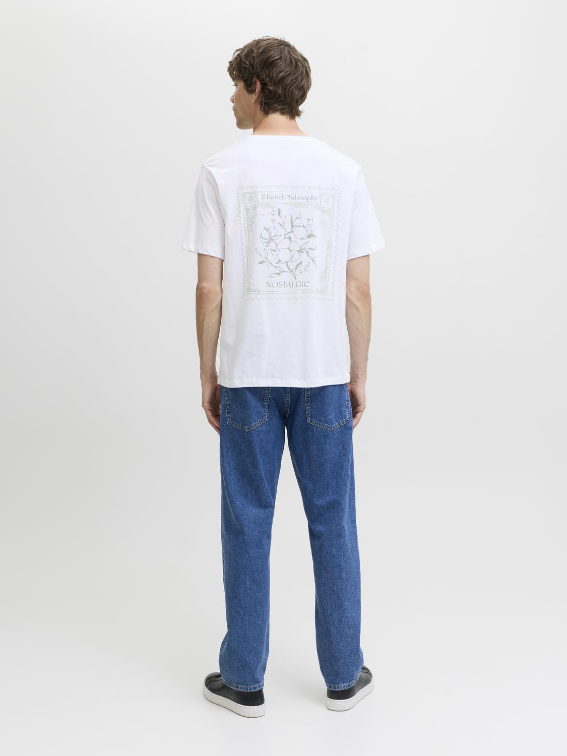 T-shirt JREBMALTE Jack&Jones White 5
