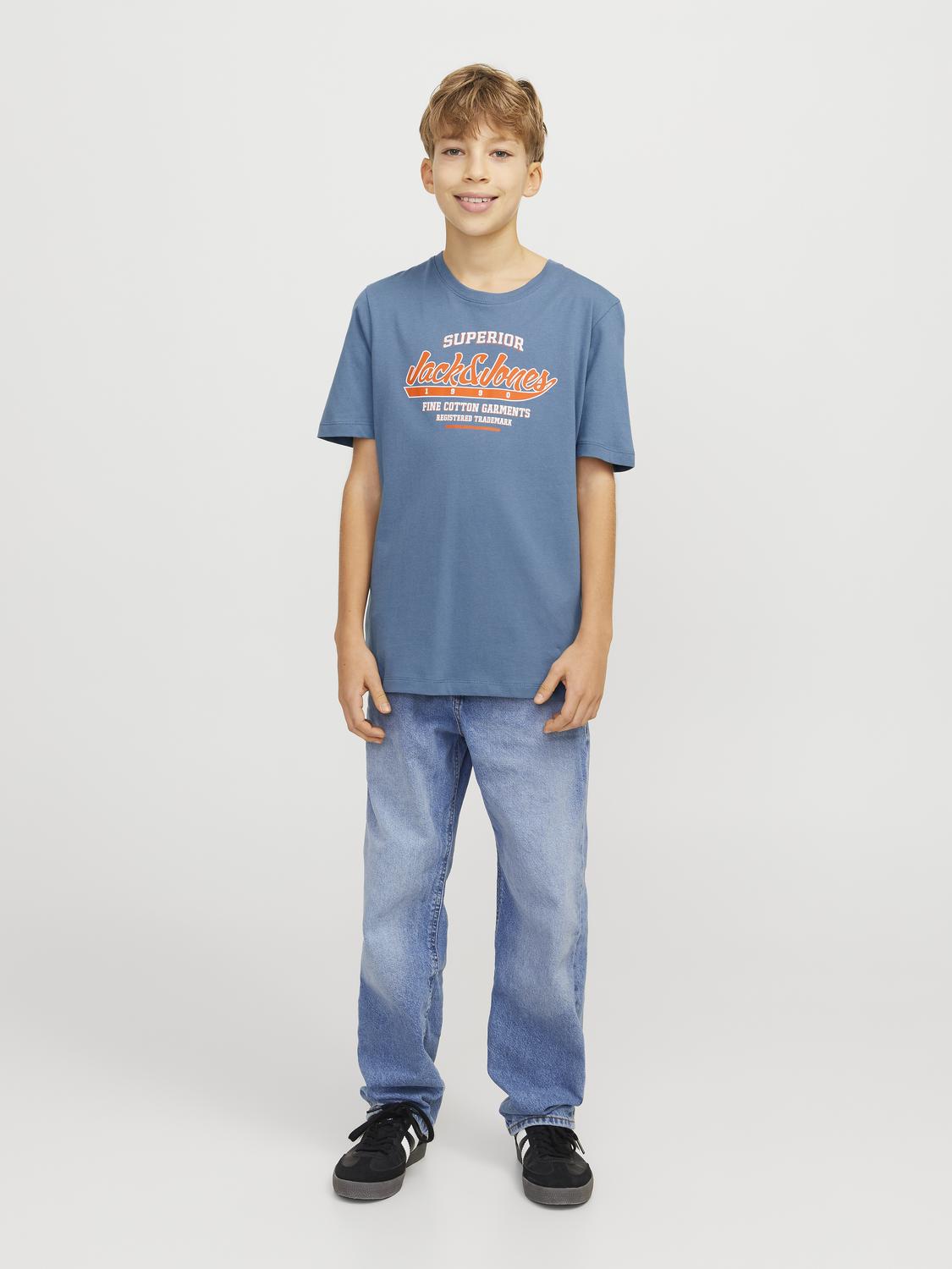 T-shirt JJELOGO Jack&Jones Júnior Oceanview 4