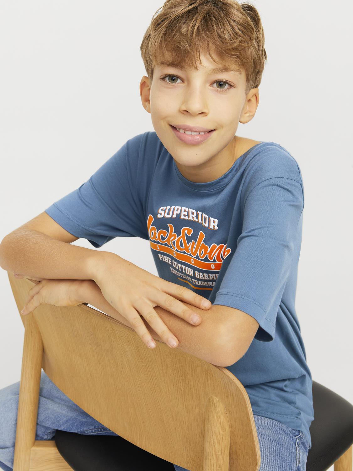 T-shirt JJELOGO Jack&Jones Júnior Oceanview 1