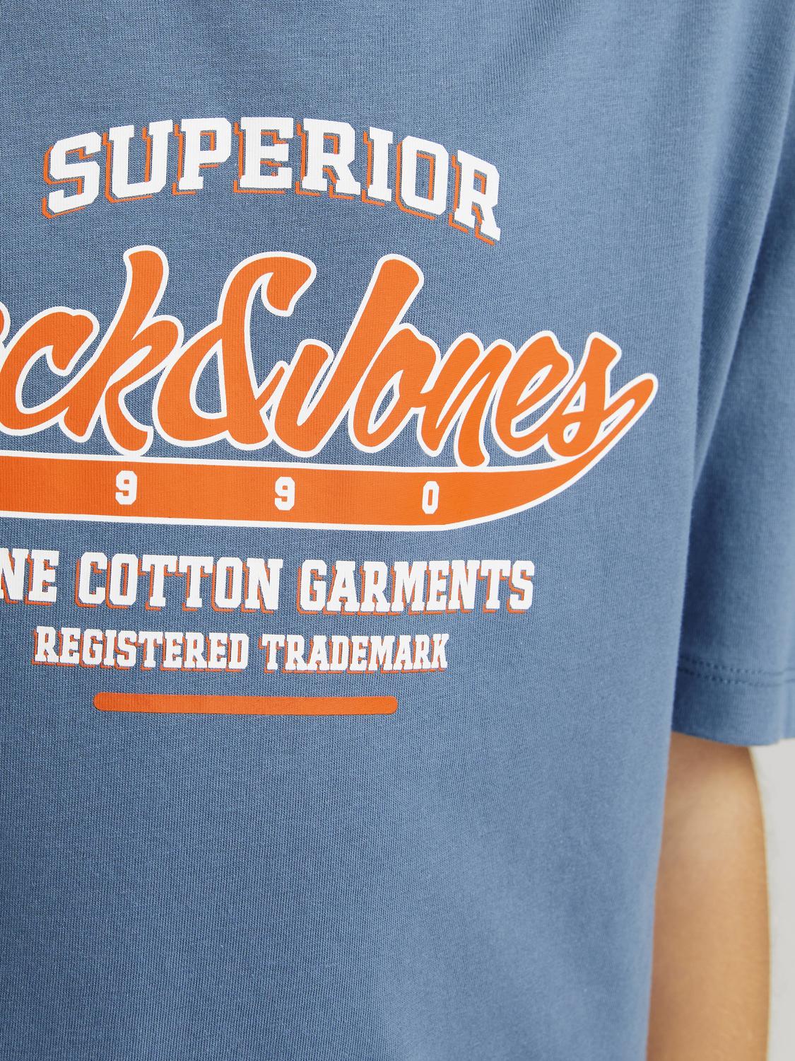 T-shirt JJELOGO Jack&Jones Júnior Oceanview 3