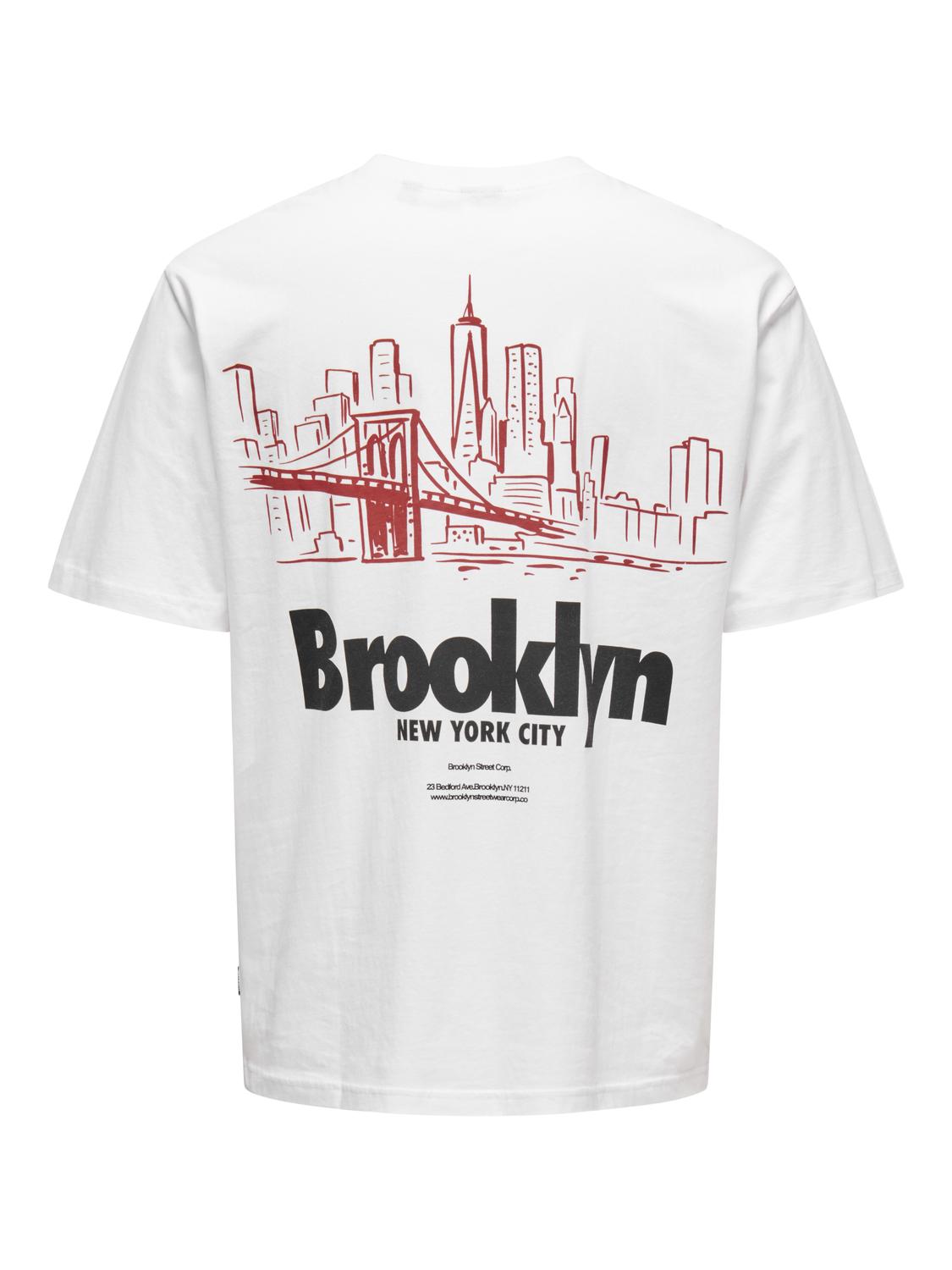 T-shirt ONSKEANE Only&Sons Bright White 7