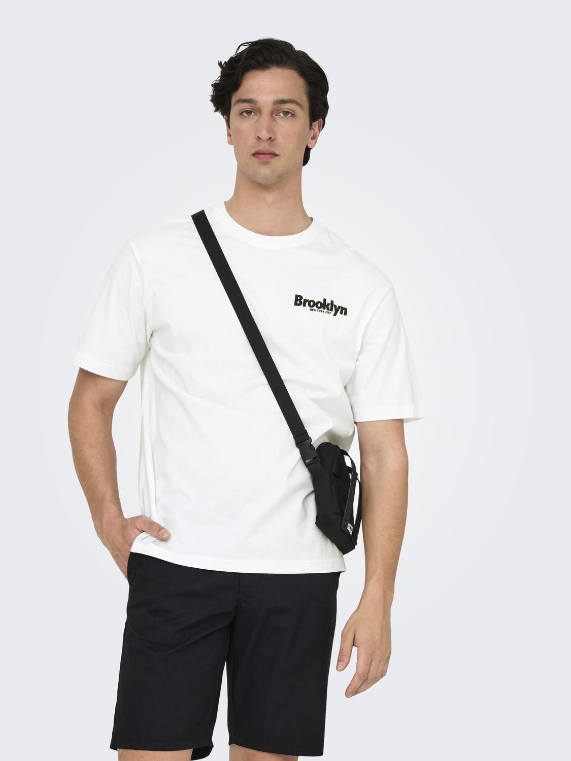 T-shirt ONSKEANE Only&Sons Bright White 3